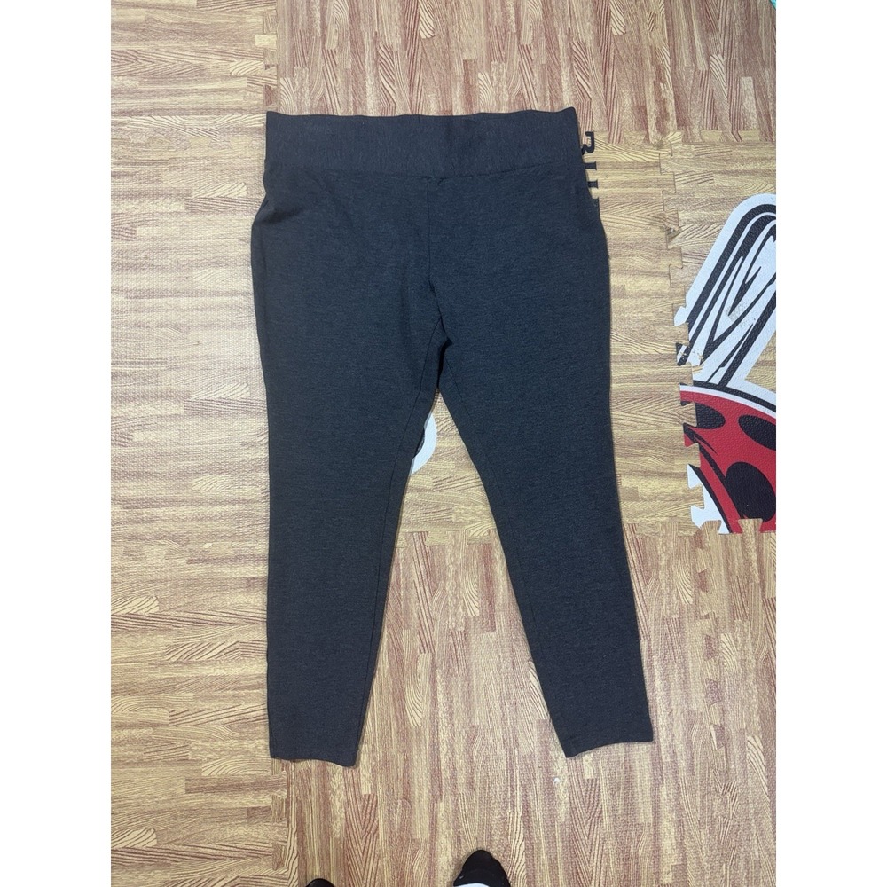 Philosophy Women XLG Charcoal Gray Lounge Pants Comfort Stretch Leggings‎